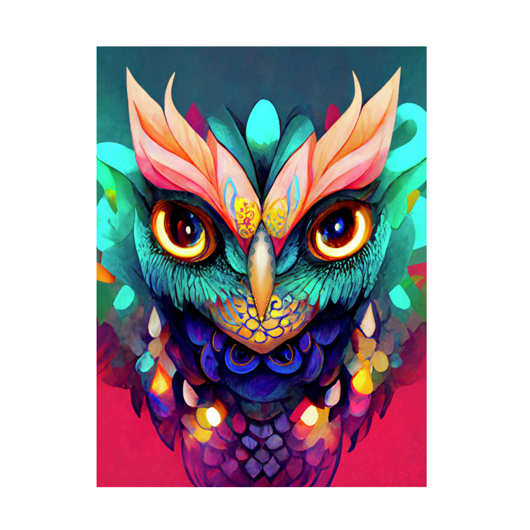 Winston Porter Fantasy Owls 1 On Canvas Print Wayfair